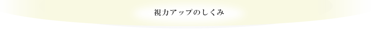視力アップのしくみ
